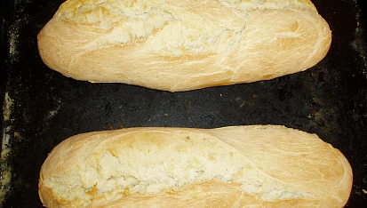 Balkánská domácí bageta, Použila jsem sušené droždí, už se těším, až vychladnou