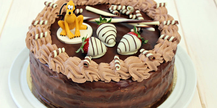 Bezlepkový čokoládový dort
