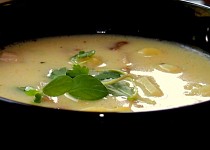 Bramborová polévka s hříbky