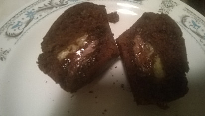 Dominčiny muffiny - velmi jednoduché, s nutelou a banánem
