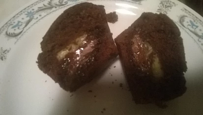 Dominčiny muffiny - velmi jednoduché, s nutelou a banánem