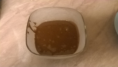 Hrníčková bábovka, před vložením do mikrovlnky