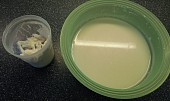 Kokosové mléko a kokosová šlehačka jen z kokosu a vody (ztuhlá smetana a zbytek mléka)