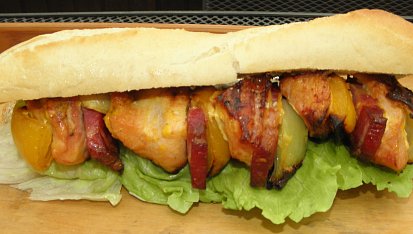 Krůtí špízy na grilu, krůtí špízy na grilu