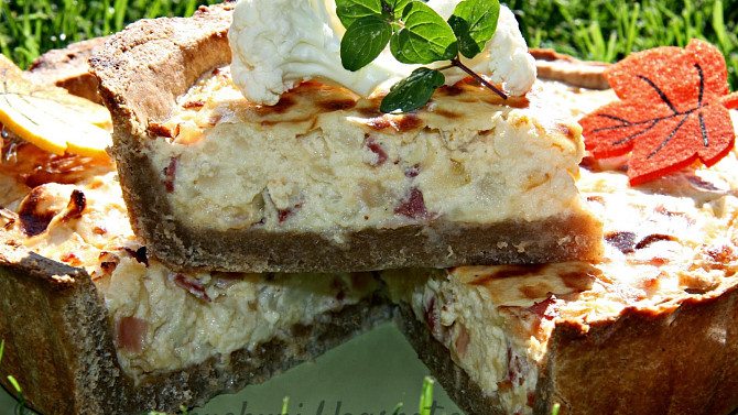 Květákový quiche