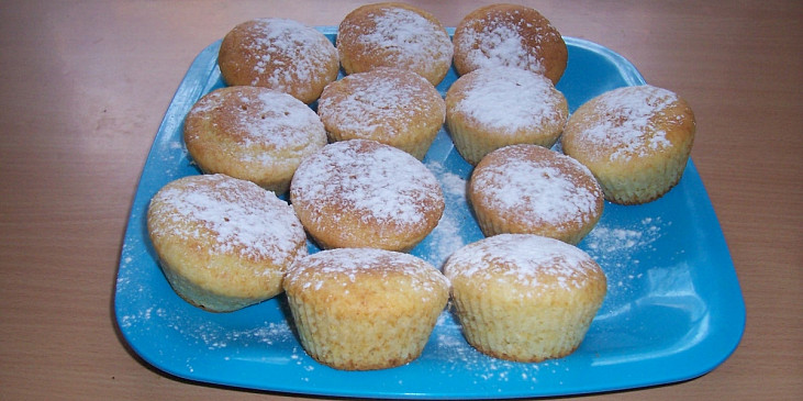 Muffiny s rozinkami (druhý pokus  bez hrozinek)