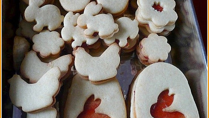 Nejen vánoční linecké vykrajované cukroví, Velikonoční tvary