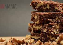 Nepečené brownies s vlašskými oříšky