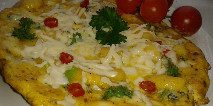Omeleta s gnocchi a Nivou