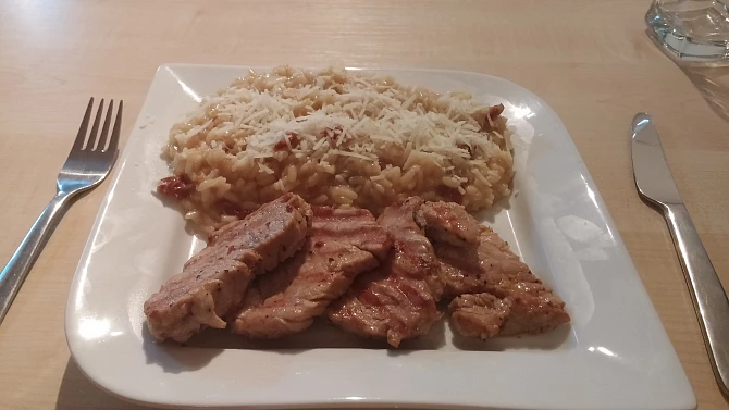 Panenka s italským rizotem