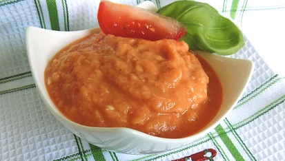Pikantní lilková pomazánka
