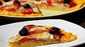 Polentová "pizza", Polentová "pizza" na řezu