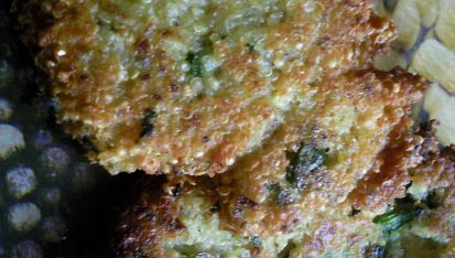 Quinoa placičky se špenátem