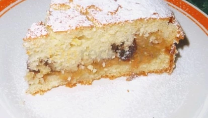 Smetanová buchta s jablky z remosky