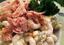 Těstovinovo – tuňákový salát