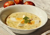 Vaječno - bramborová polévka s koprem