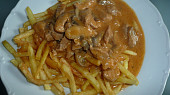 Vepřové á la falešný “Stroganoff“