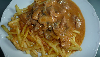 Vepřové á la falešný “Stroganoff“