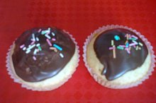 Cupcakes s čokoládovou polevou
