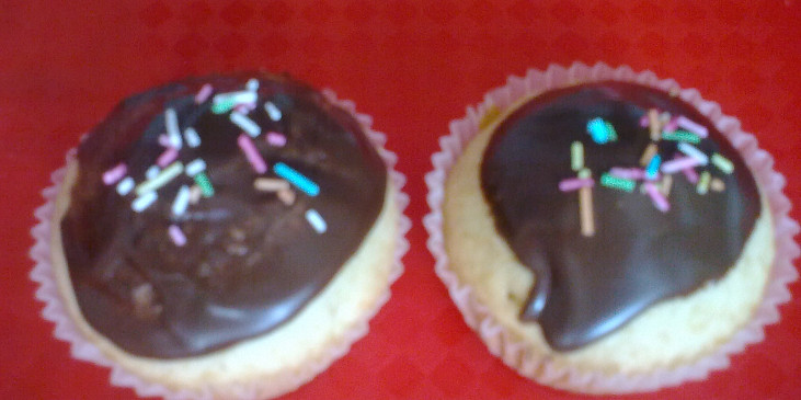 Cupcakes s čokoládovou polevou