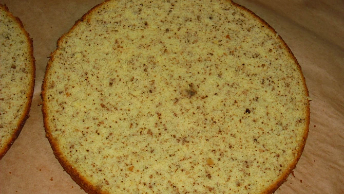 Dortový korpus základní, ořechový