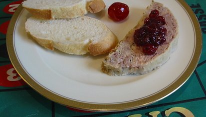 Falešná husí játra II, FALEŠNÁ JÁTRA s MOSTARDOU a  BRUSINKAMI
