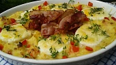 Gratinovaná bramborová kaše s vejci