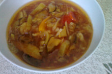 Houby se zeleninou