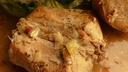 Králičí hřbet s pancettou, Králičí hřbet s pancettou