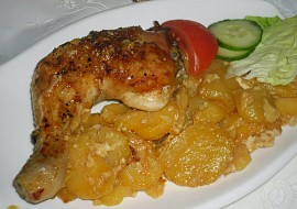 Kuře na smetaně s bramborem