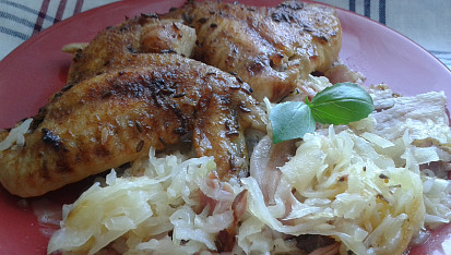 Kuře se slaninou