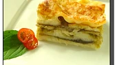 Lilkové lasagne s pórkovou salsou