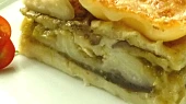 Lilkové lasagne s pórkovou salsou
