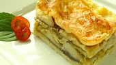 Lilkové lasagne s pórkovou salsou
