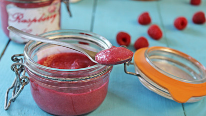 Malinový krém (Raspberry Curd) z mikrovlnky