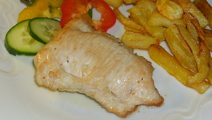 Plněné řízky na grilu