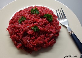 Risotto s červenou řepou