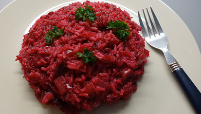 Risotto s červenou řepou