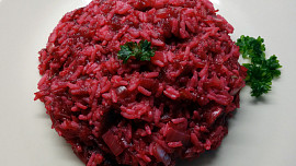 Risotto s červenou řepou