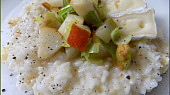 Risotto s Hermelínem a hruškami