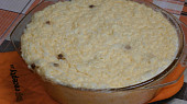 Rýžový pudding s rozinkami    Retro, po vytažení z hrnce