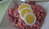 Salát z červené řepy s vajíčkem
