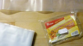 Semifreda - minidortíky - recept fotopostup (z igelitového pásku vystřihneme proužky podle velikosti formičky)