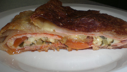 Slaný závin ála Pizza