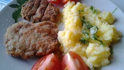 Smažený sekaný řízek s celerem, Sekaný řízek s celerem.