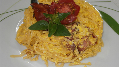 Špagety smetanové  (Carbonara), špagety
