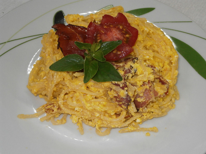 Špagety smetanové  (Carbonara), špagety