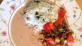Vegan "čína" s arašídovou omáčkou