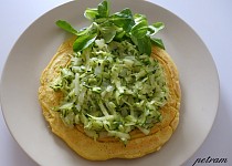Veganská omeleta z cizrnové mouky