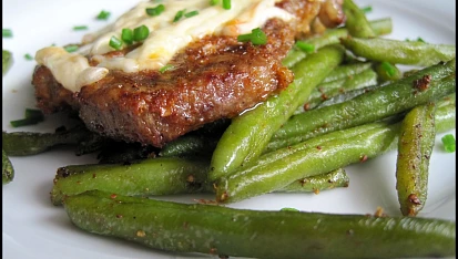 Vepřový steak se sýrem